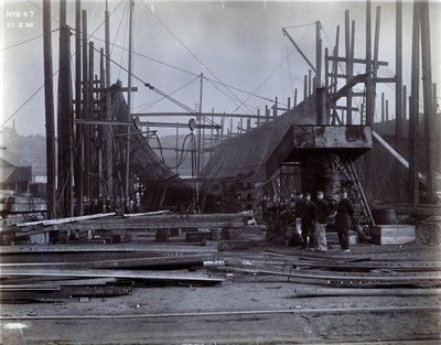 Yard no. 647, Baikal. Construction du ferry brise-glace Baikal au chantier de Low Walker - English Photographer